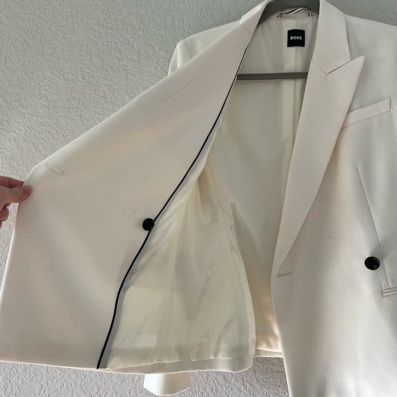 Boss Slim Fit Jacket in Wool Twill Minimalist Tailored Blazer - Picture 3 of 14